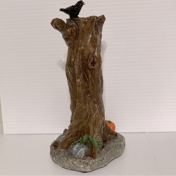 Mickey DISNEY Light Up Haunted House Lighted Tree Stump Halloween Village - Picture 11 of 13